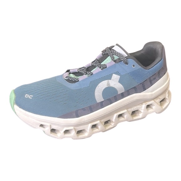 ON Women’s Cloudmonster Dust/Vapor Athletic Shoes Size 7 - Picture 2 of 11
